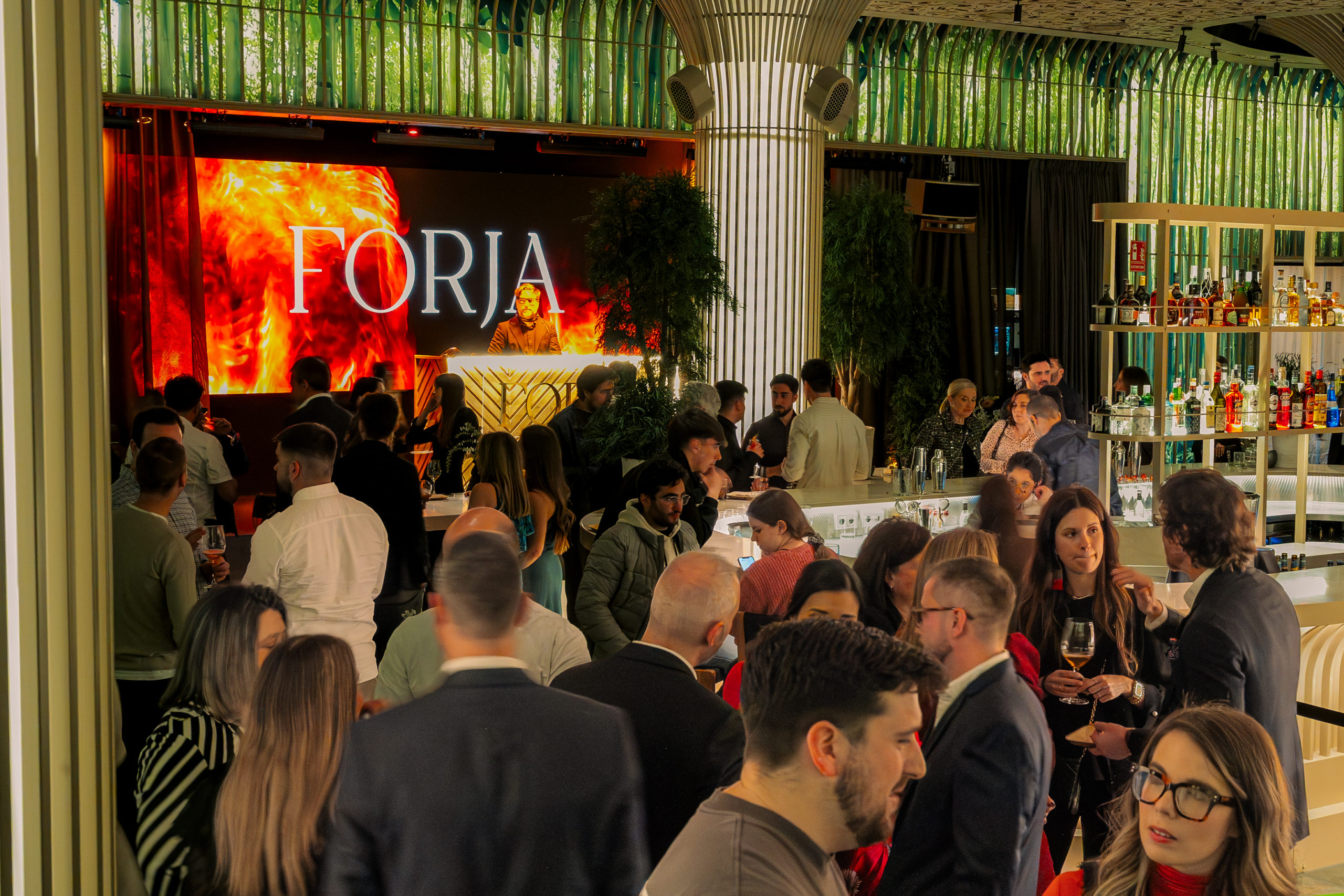 Sala del restaurante Forja en un evento.